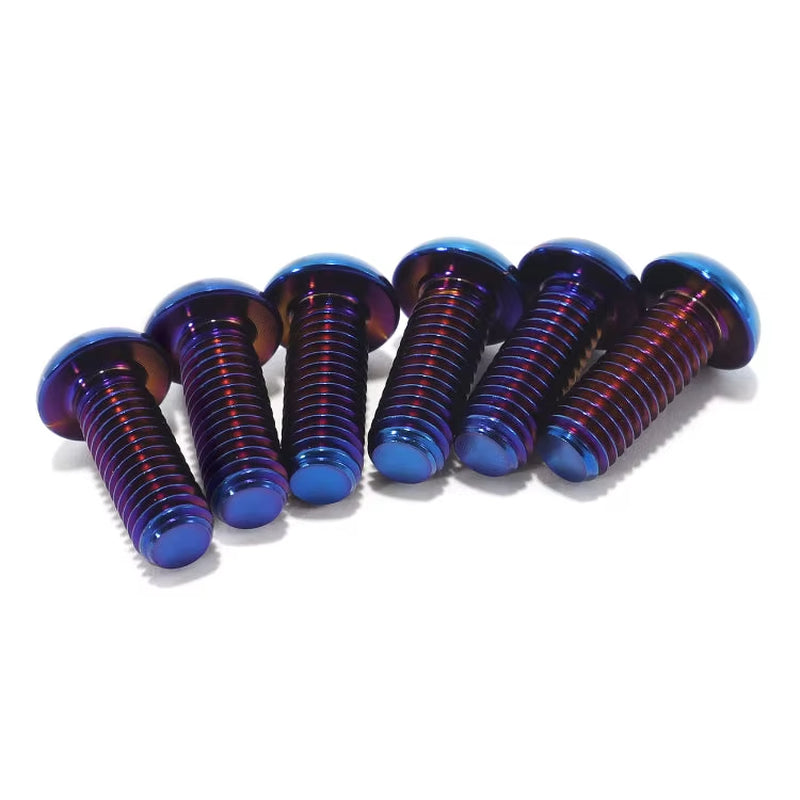Titanium Screws Bolts Kit for Tuttio Soleil 01 TC4/GR5 Burn Blue E-Bike Modification Screws