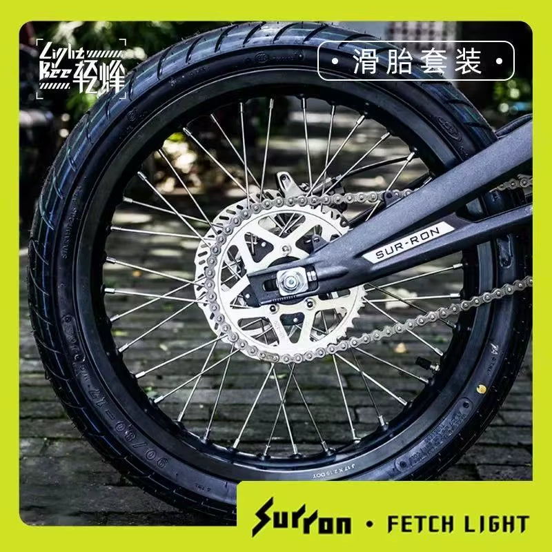 Surron Light Bee X Upgrade Accessories-Road Tire and Sliding Tire Set Made in Mainland Genuine Light Bee Supermoto Wheel Kit