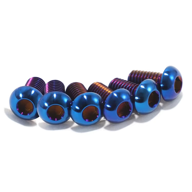 Titanium Screws Bolts Kit for Tuttio Soleil 01 TC4/GR5 Burn Blue E-Bike Modification Screws