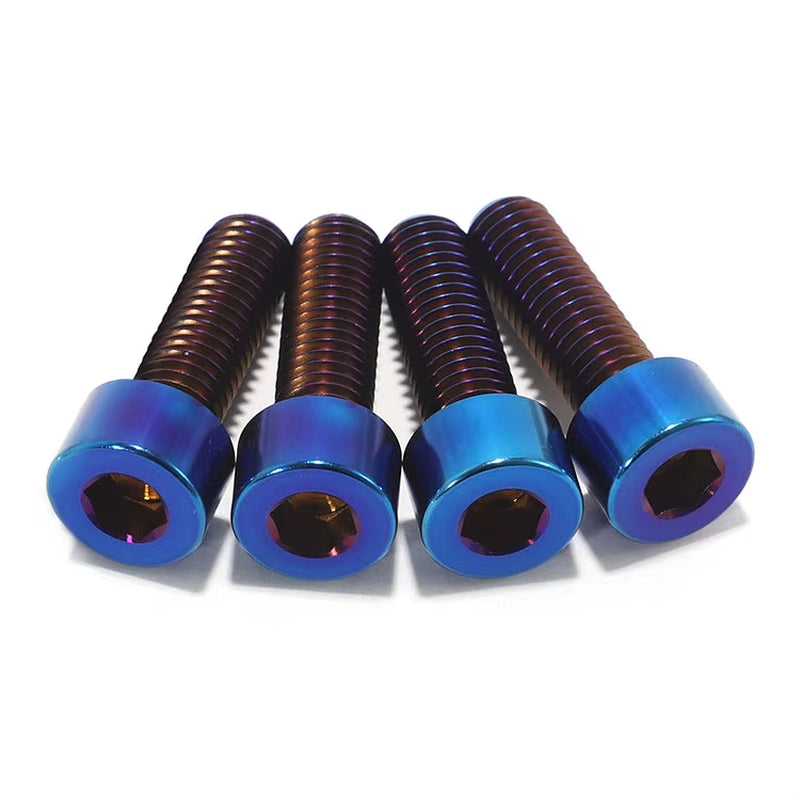 Titanium Full Screws Bolts Kit for E Ride Pro 2.0 SS TC4/GR5 Burn Blue