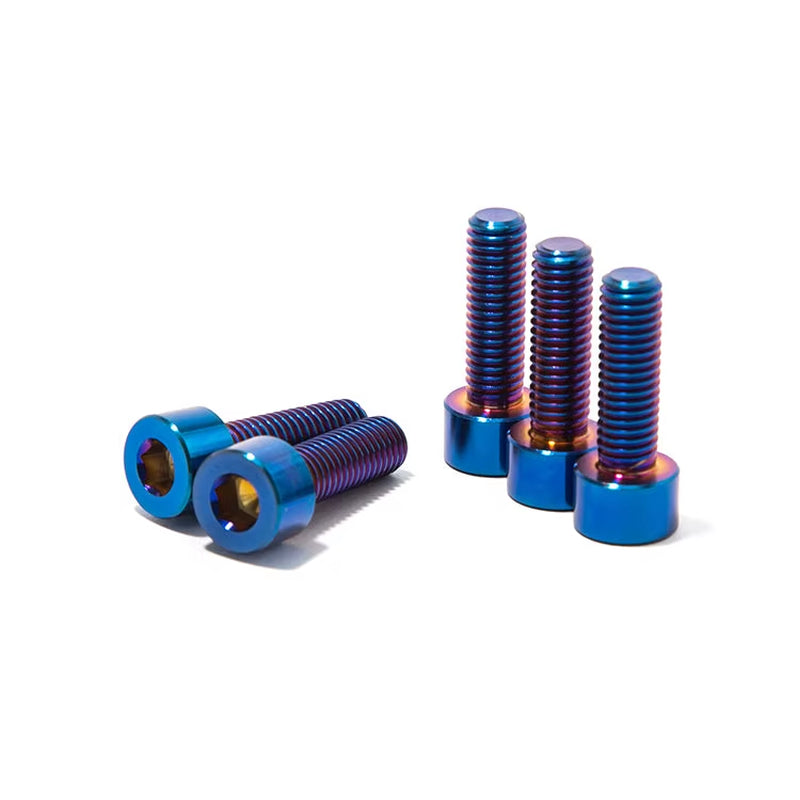 Titanium Full Screws Bolts Kit for E Ride Pro 2.0 SS TC4/GR5 Burn Blue