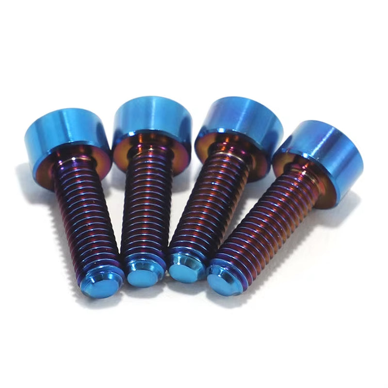 Titanium Screws Bolts Kit for Tuttio Soleil 01 TC4/GR5 Burn Blue E-Bike Modification Screws