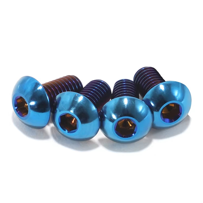 Yozma In10 Hexagon Socket, Button Head Hexagon Titanium Alloy Motorcycle Accessory Bolts, 11 Parts, 43Pcs-Customizable Colors