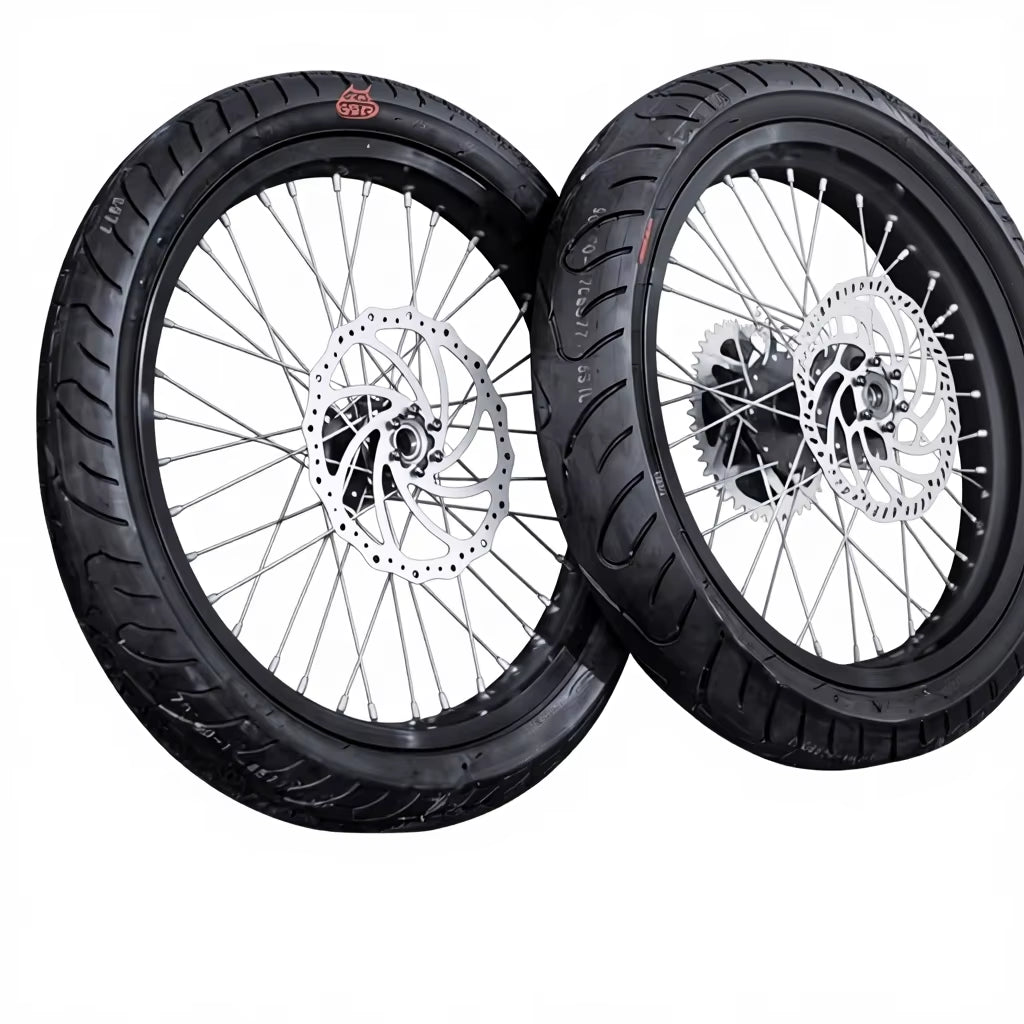 Surron Light Bee X Upgrade Accessories-Road Tire and Sliding Tire Set Made in Mainland Genuine Light Bee Supermoto Wheel Kit