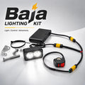 Wintai-Tech 8AA Universal Battery Powered with 12V White Baja Light Handle Switch for E-Bike Plug and Play Set