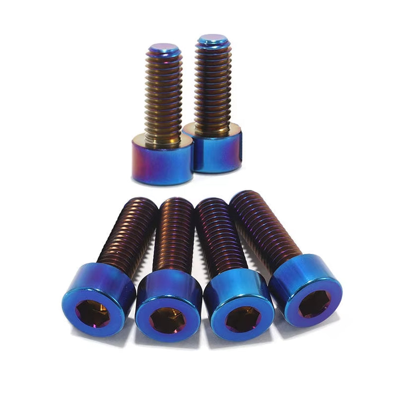 Titanium Full Screws Bolts Kit for E Ride Pro 2.0 SS TC4/GR5 Burn Blue